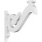 Ekena Millwork Florence Architectural Grade PVC Bracket, 5/8"W X 6"D X 6"H BKTP01X06X06FL - alternate 1